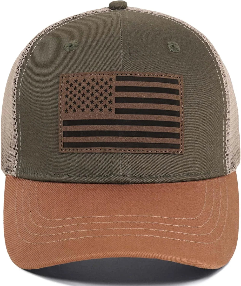 American Flag Trucker Hat