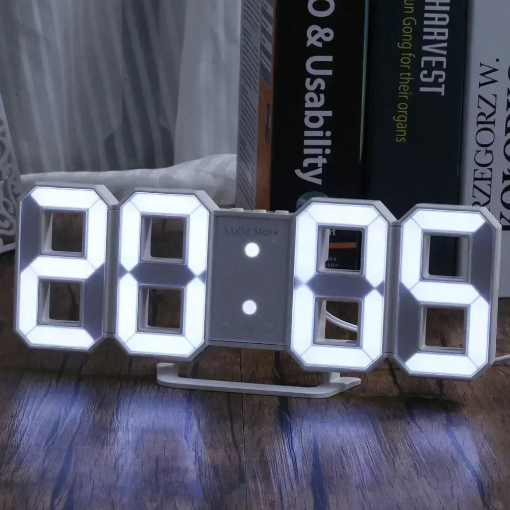 Minimalist LED Digital Wall Clock