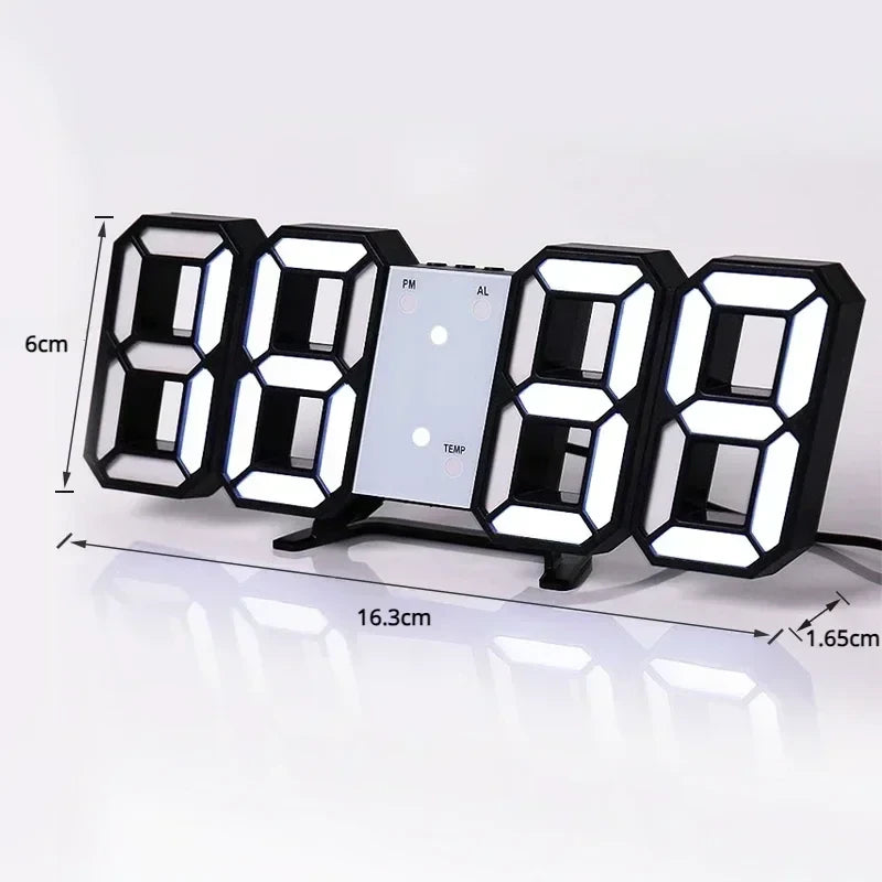 Minimalist LED Digital Wall Clock
