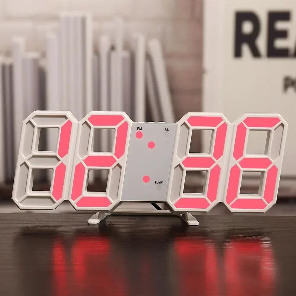 Minimalist LED Digital Wall Clock