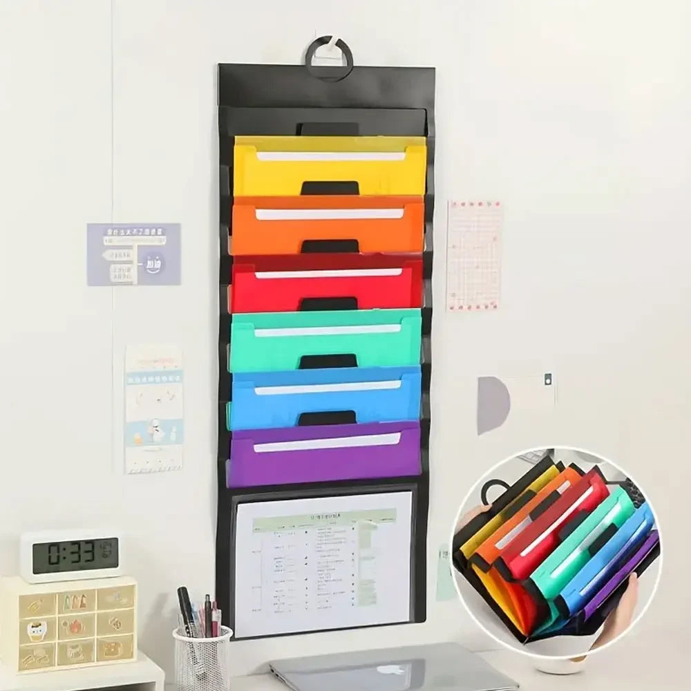 Six-Pocket Hanging File Organizer