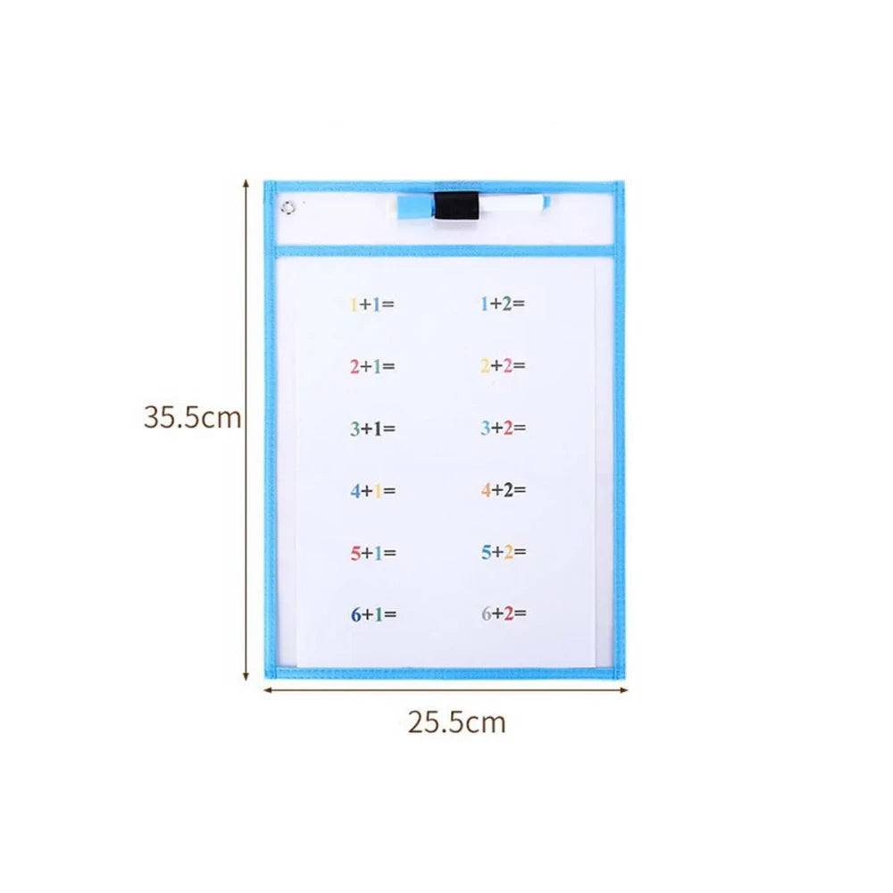 Reusable Dry Erase Pocket Set