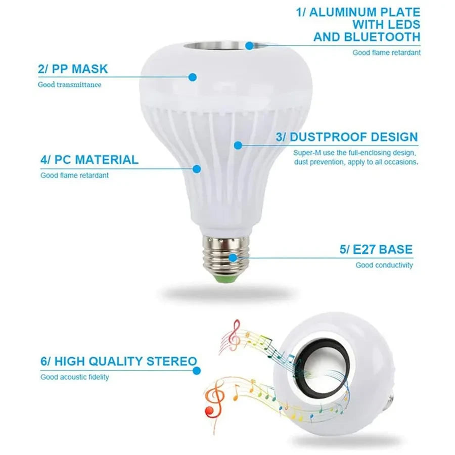 Bluetooth Music LED Light Bulb